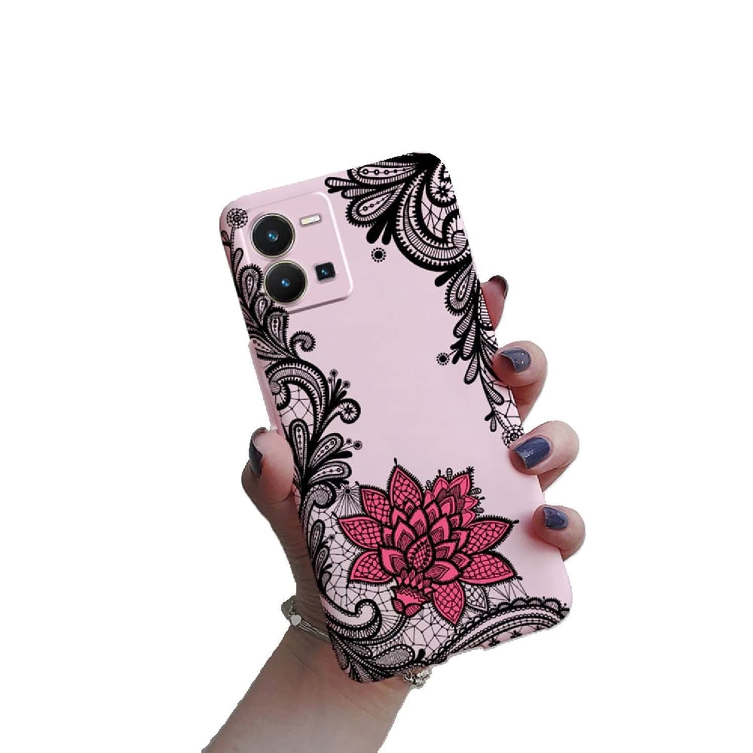 Funda de silicona suave para Xiaomi Redmi Note 8, carcasa con patrón de  flores para chica