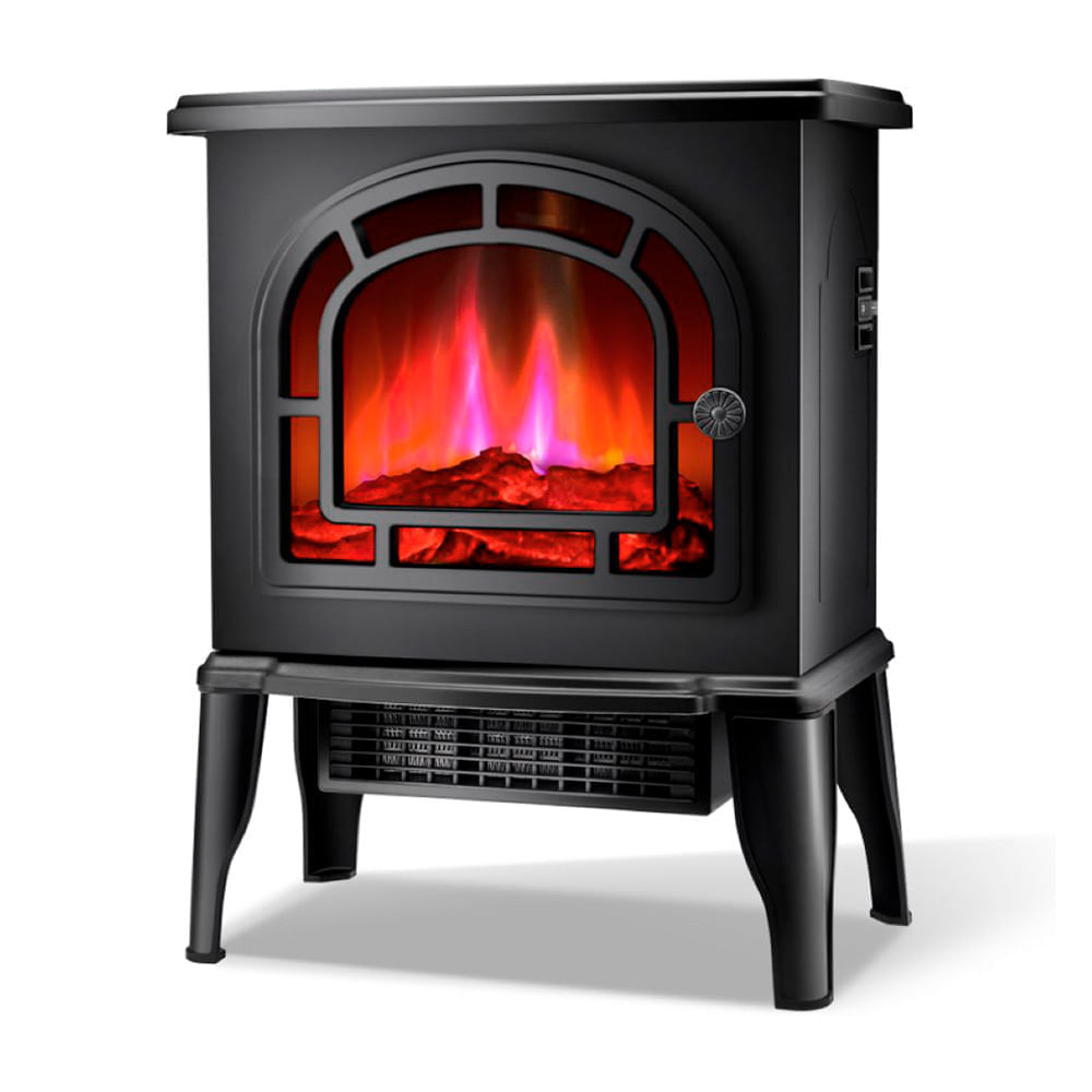 Estufa Eléctrica Tipo Chimenea 2000 W Orange