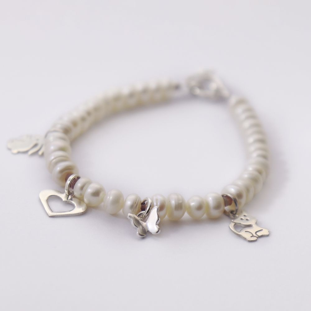 Pulsera Artemisa con Perlas del Rio