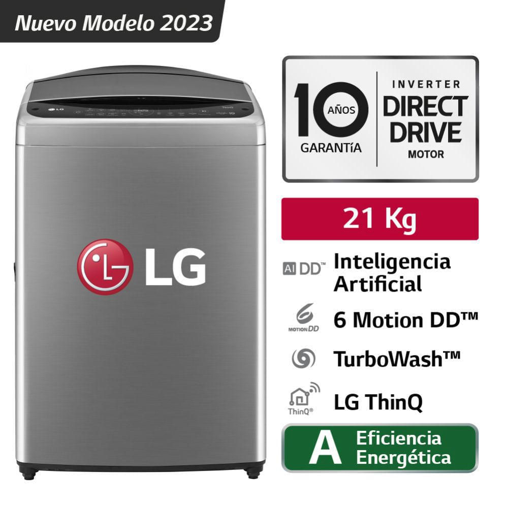 Lavadora LG WT21VV6 21Kg Plateado