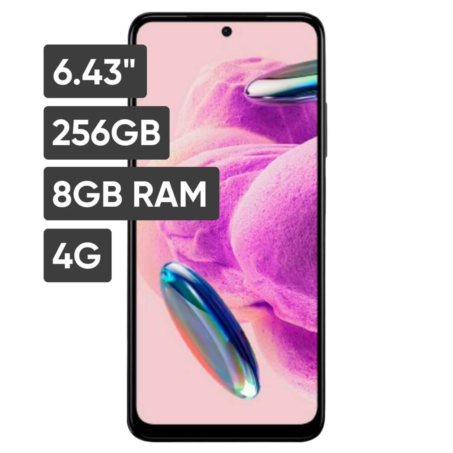 Celular Xiaomi Redmi Note 12S Onyx Black 256GB 8RAM 
