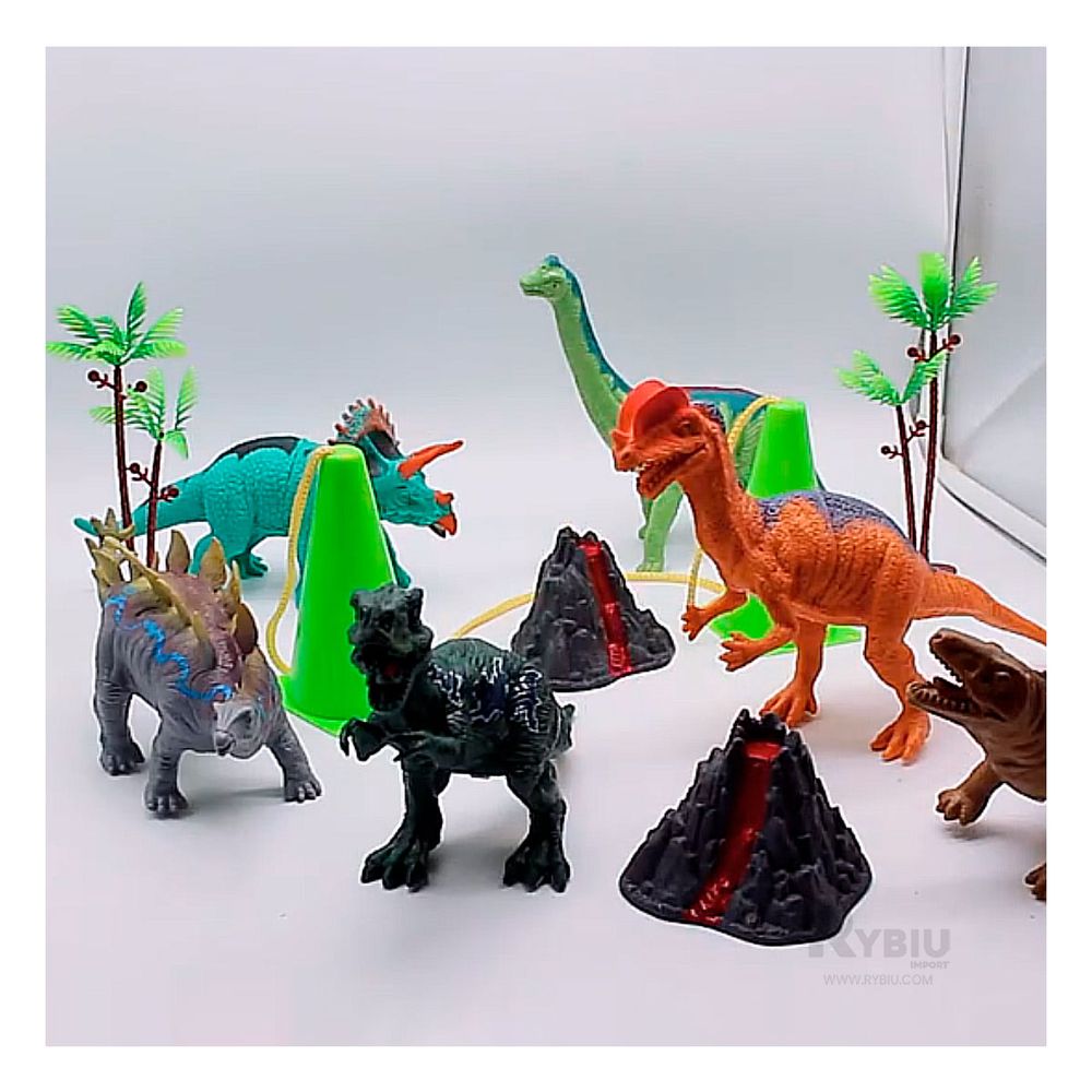 Juguetes Pack de 6 Dinosaurios Suaves con Accesorios I Oechsle