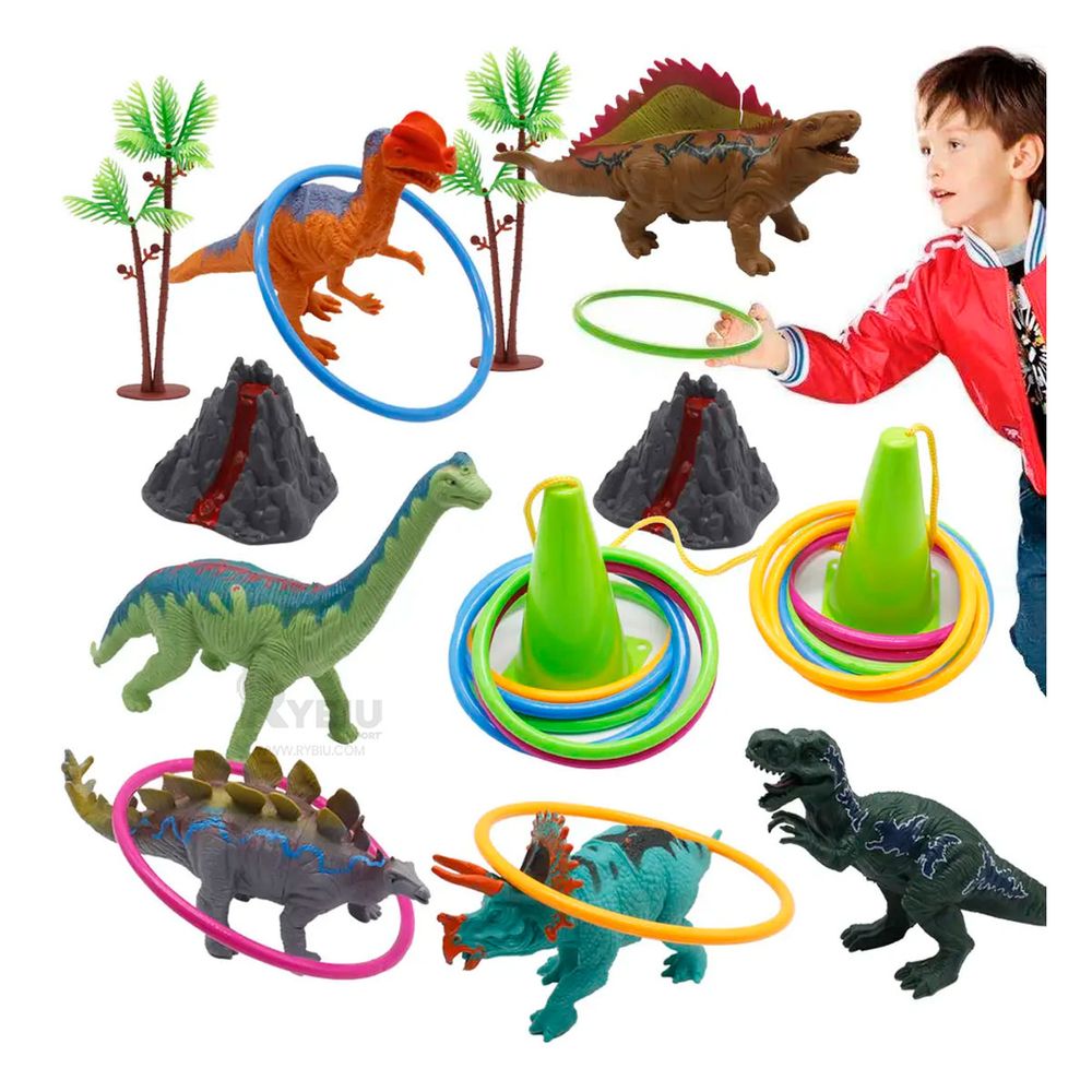 pack de 6 dinosaurios - juguetes