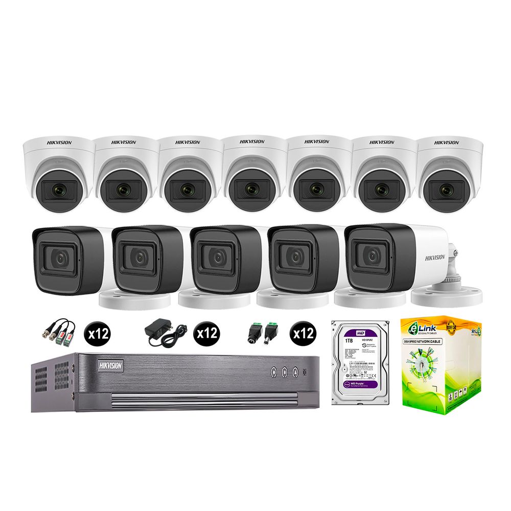 kit 1 Cámaras Seguridad Domo Interior FULLHD Hikvision I Oechsle - Oechsle