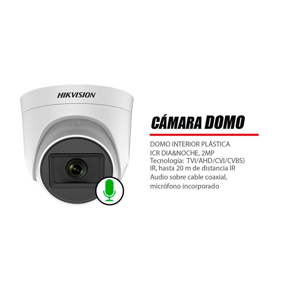 Kit 6 Camaras De Seguridad Full Hd 1080P Hikvision Con Disco De 1TB y  accesorios completos - Hikvision Lima Peru