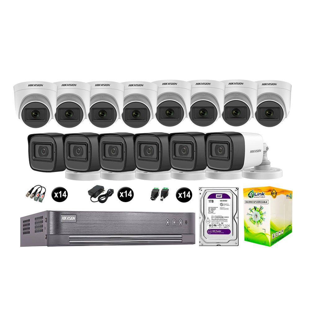 kit 1 Cámaras Seguridad Domo Interior FULLHD Hikvision I Oechsle - Oechsle