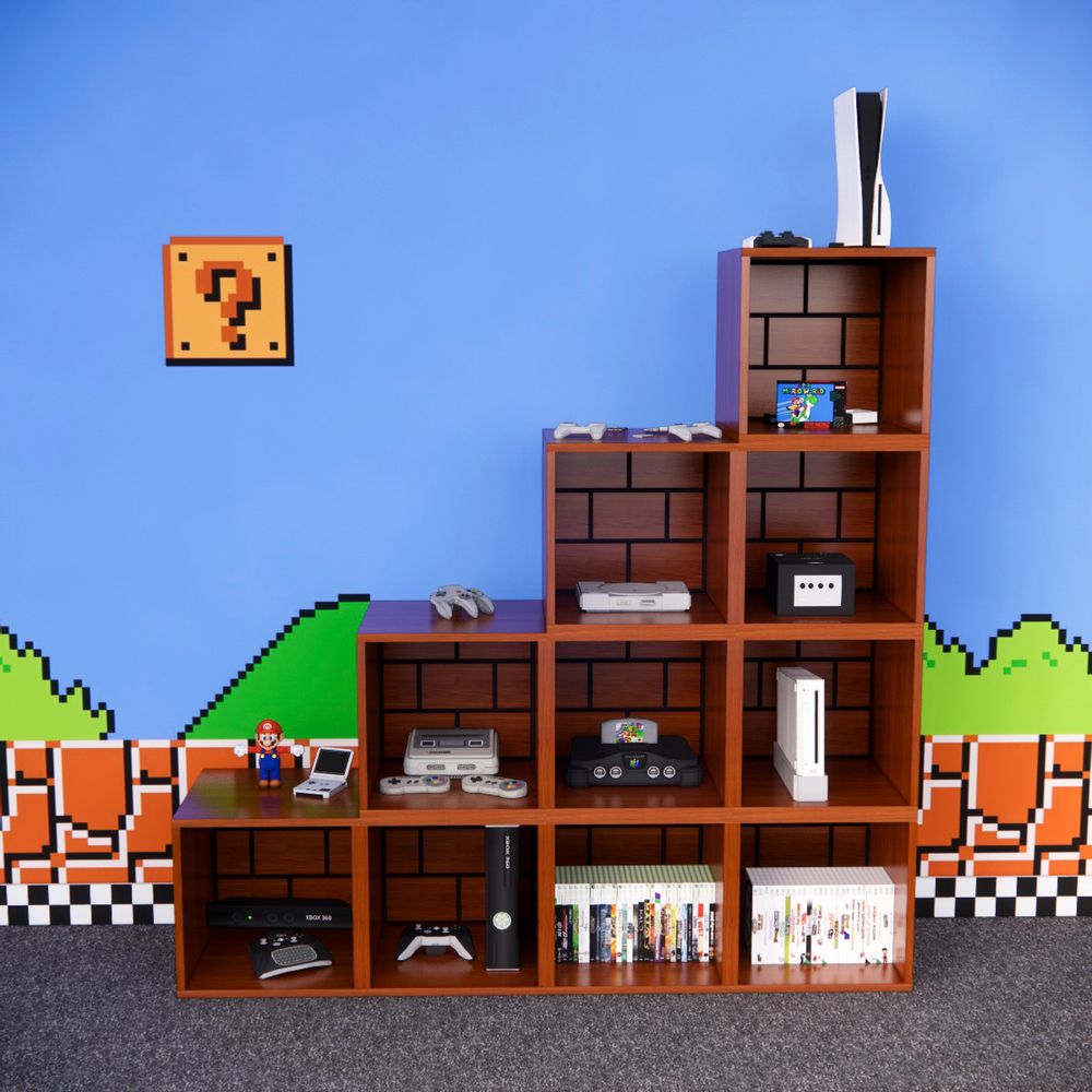 Estante Escalera Gamer Mario NR 02 160cm Movenda C