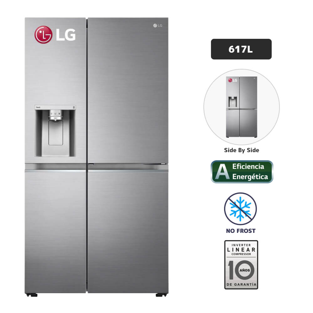 cien Compuesto lobo Refrigeradora LG 617L No Frost LS66SDP Plateado - Oechsle