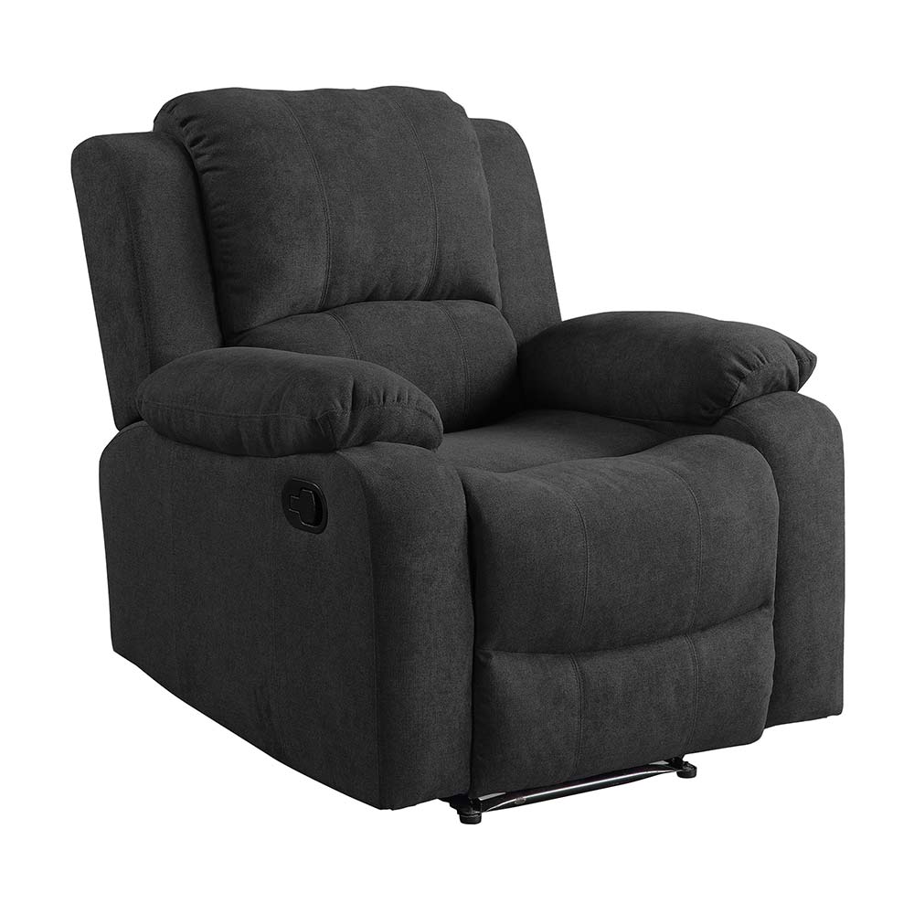 Sillón Reclinable Microfibra 1 Cuerpo Negro Orange