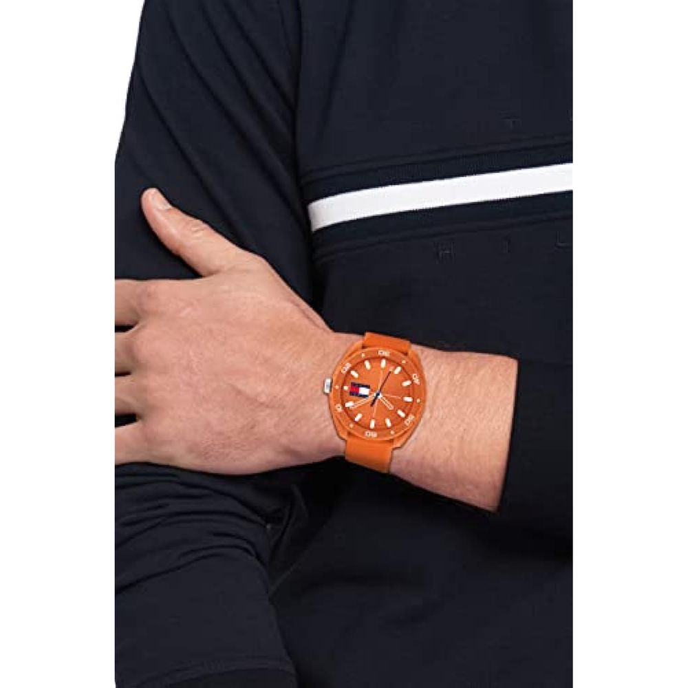 Reloj tommy best sale hilfiger naranja