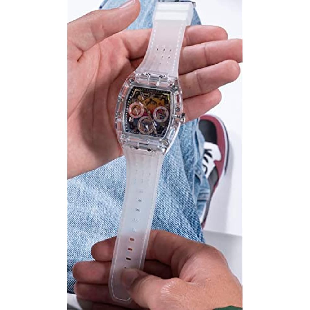 Reloj transparente hombre hot sale