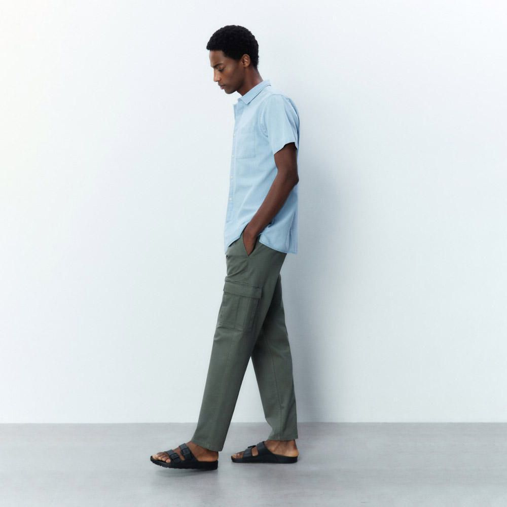 MEN'S WASHED JERSEY ANKLE PANTS