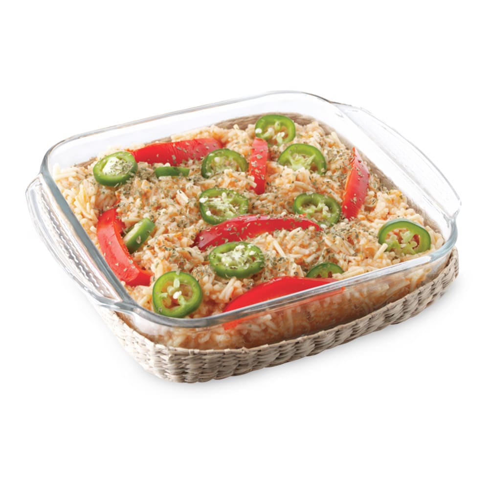 Bandeja Cuadrada Pyr o Rey 26.6 cm x 21.7 cm