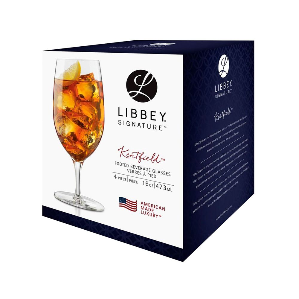 Copa Alta para Bebida Libbey Signature Kentfield 4 Piezas 473 ml o 16 oz