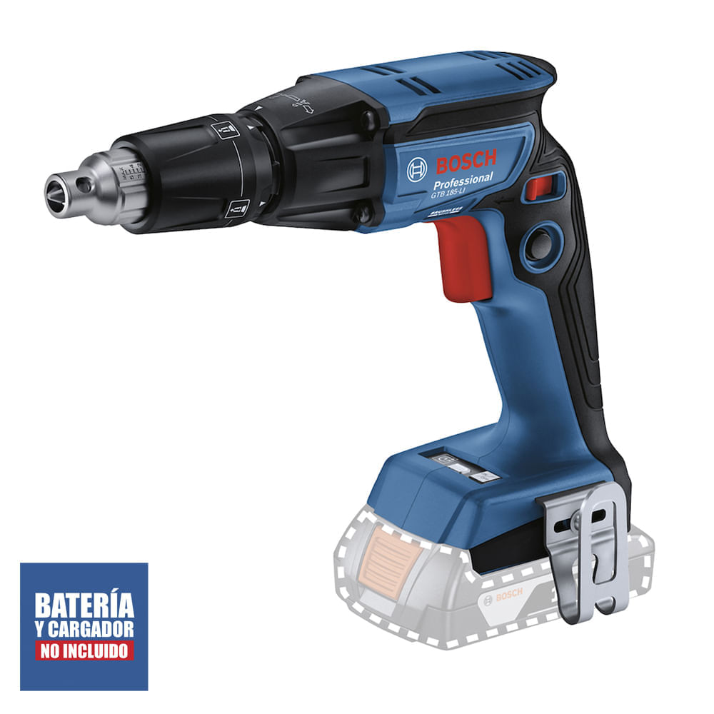 Atornillador para Drywall 1/4" 18V Brushless 32Nm Baretool Bosch GTB 185-LI