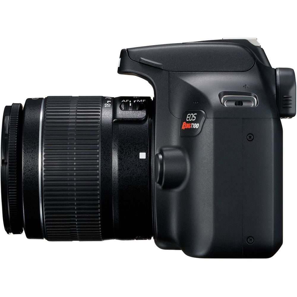 Cámara Réflex Digital Canon Eos Rebel T100 con Lente de 18 55Mm y Kit de  Accesorios I Oechsle - Oechsle