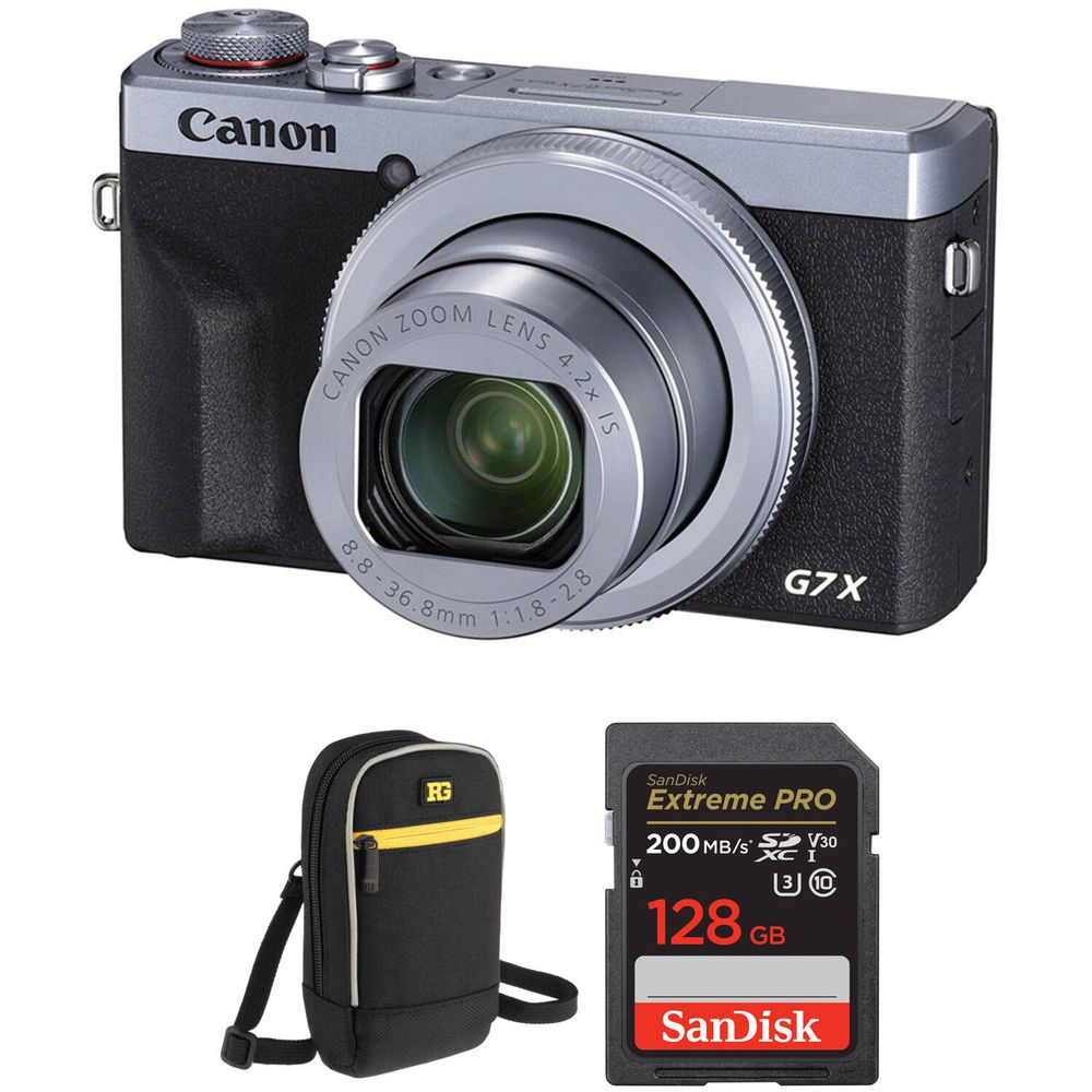 Cámara Digital Canon Powershot G7 X Mark Iii con Kit de Accesorios Plata