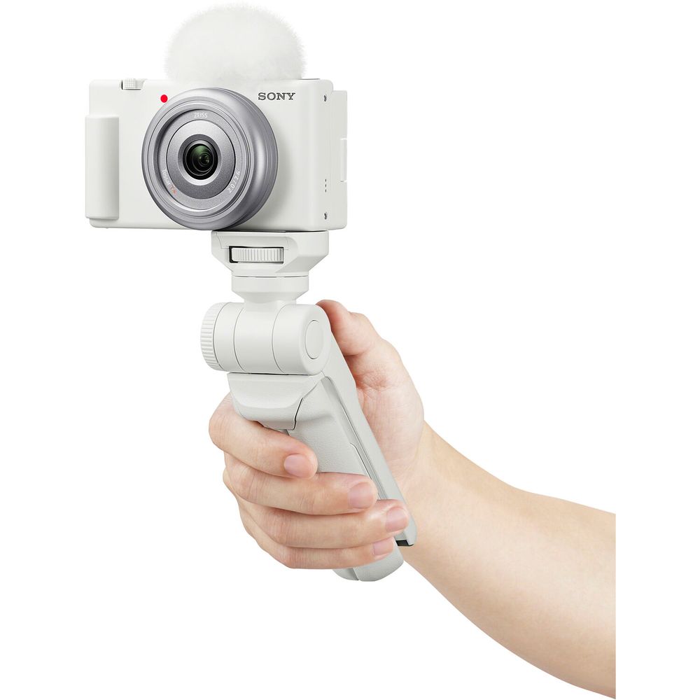 Sony ZV-1F Cámara de Vlog para Creadores de Contenido y Vloggers Blanco