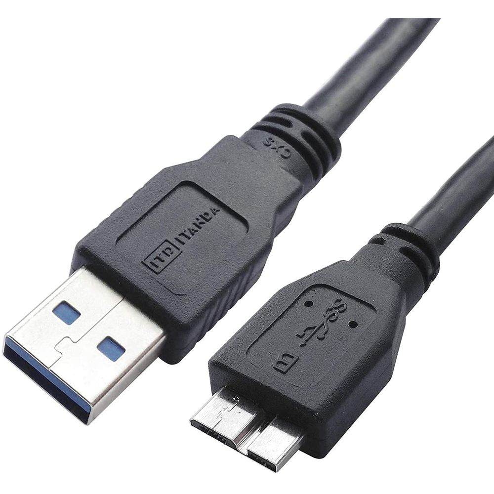 Cable USB 3.0 Macho A Micro B Para Disco Duro Externo Hdd Negro