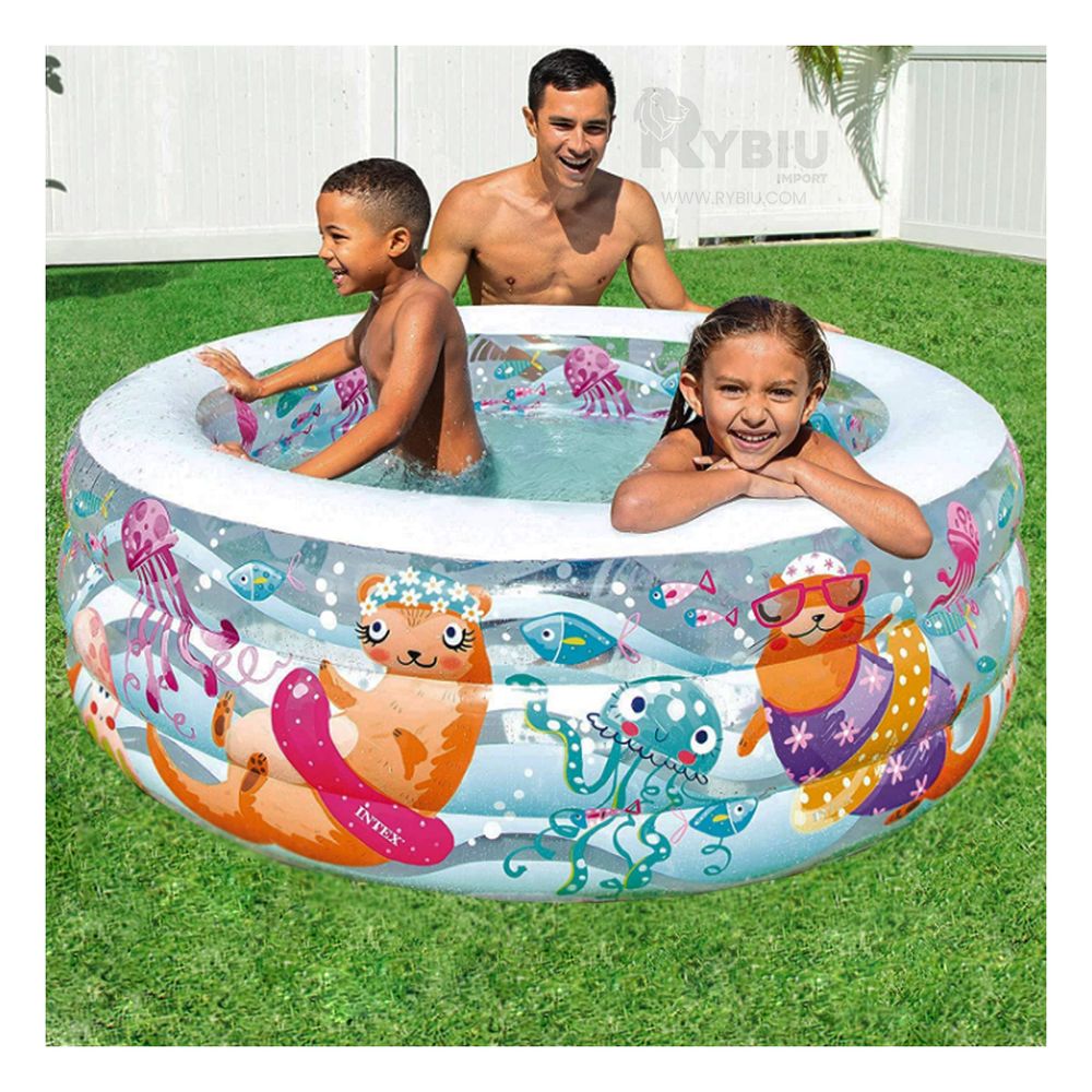 Piscina Divertida Circula Multicolor para Bebes