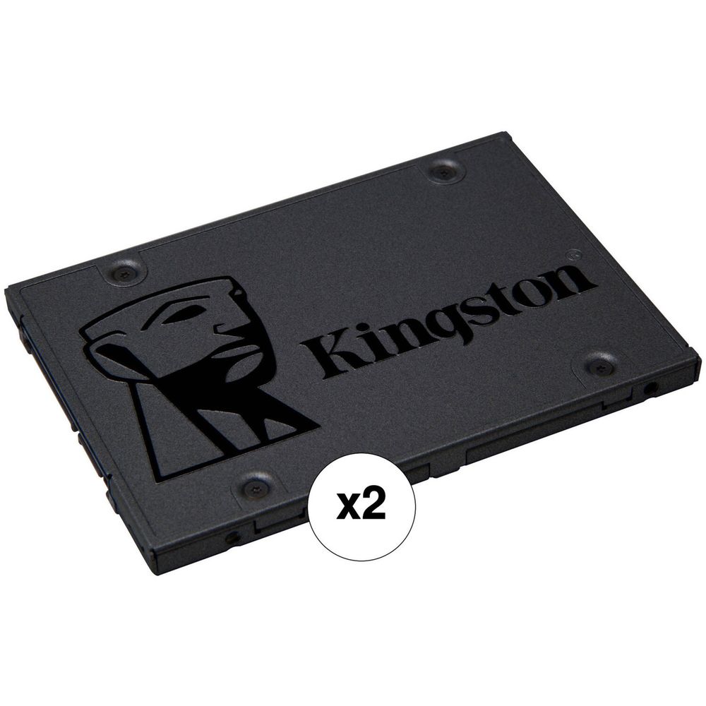 Paquete de 2 Unidades de Ssd Interno Kingston A400 Sata Iii de 240Gb en Formato de 2.5