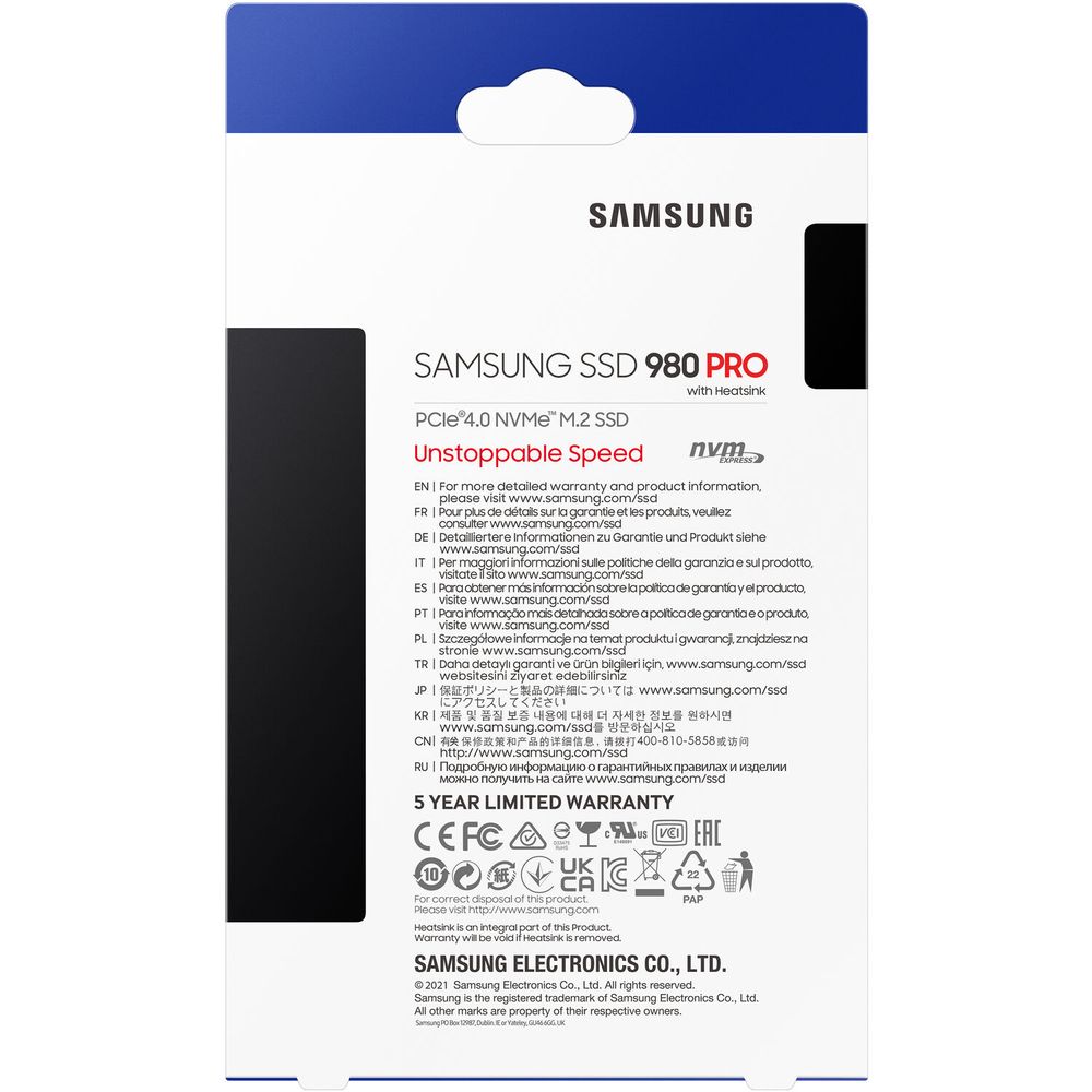 Disco SSD Samsung 970 EVO Plus Series 2TB M.2 PCIe 3 x4 NVMe - Promart