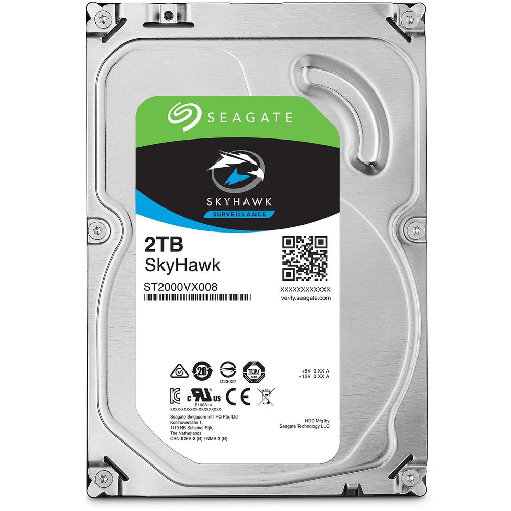 Disco Duro Interno Seagate Skyhawk Surveillance Sata Iii de 2Tb Empaque Oem de 3.5