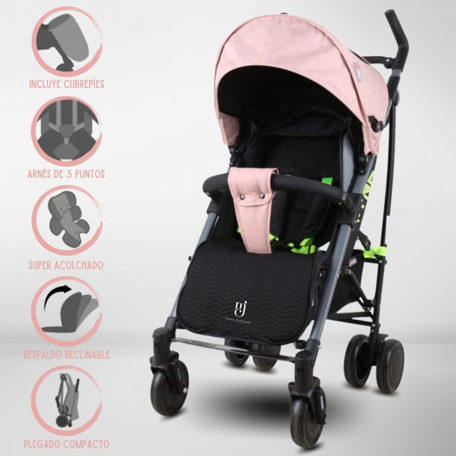 Pañalera Cambiador Portatil Para Bebe Cuna Convertible Bolso - Rosado I  Oechsle - Oechsle