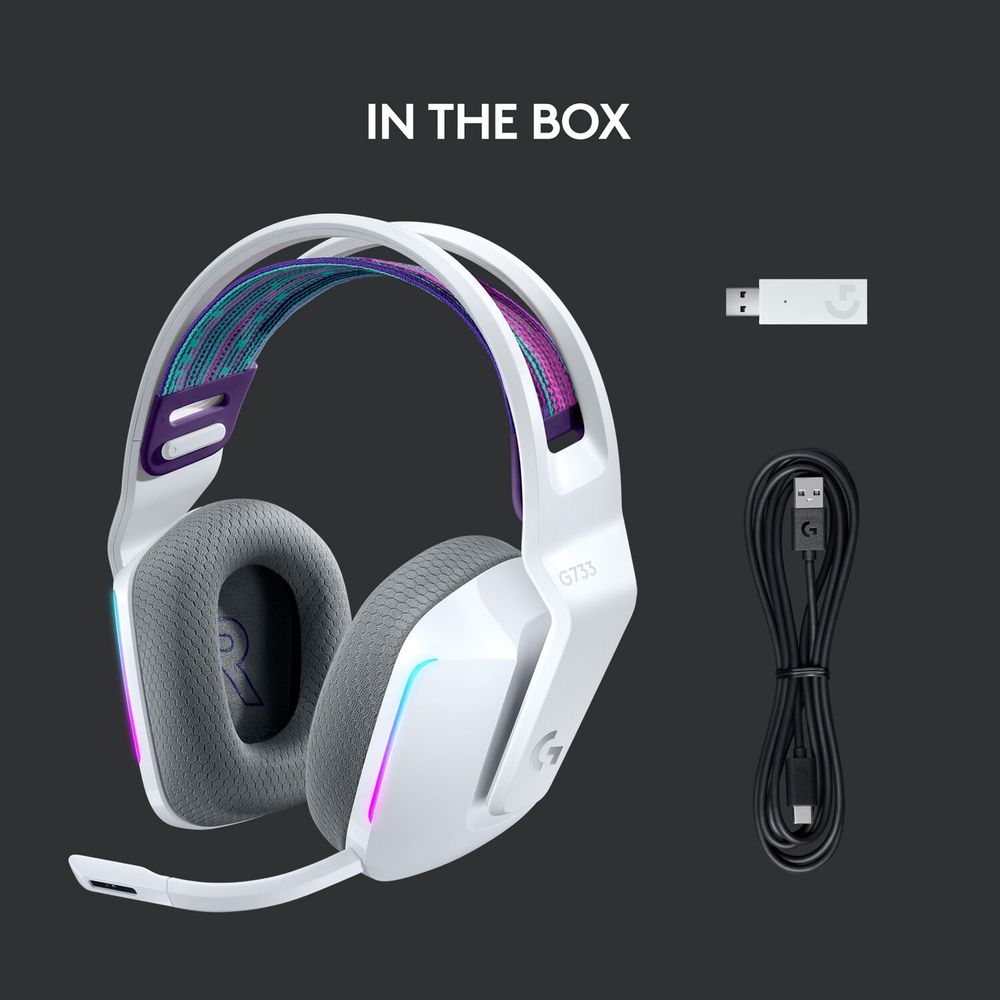 Auriculares Inalámbricos Rgb Logitech G G733 Lightspeed para Juegos Blanco  I Oechsle - Oechsle