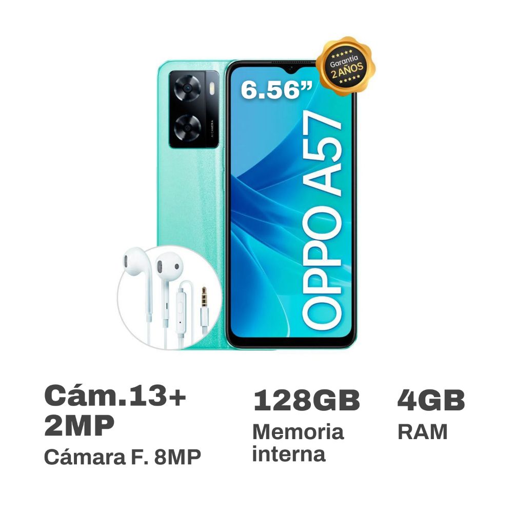 Celular Oppo A57 6.56 4GB RAM 128GB Verde - Promart
