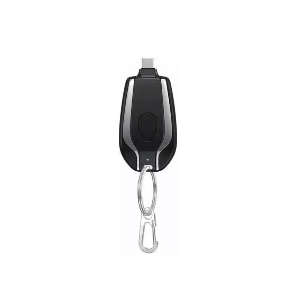 Cargador Llavero Portátil para Android Tipo C Negro