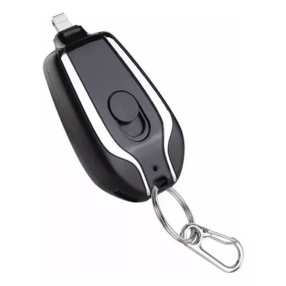 Cargador Portátil Tipo Llavero para IPhone Negro