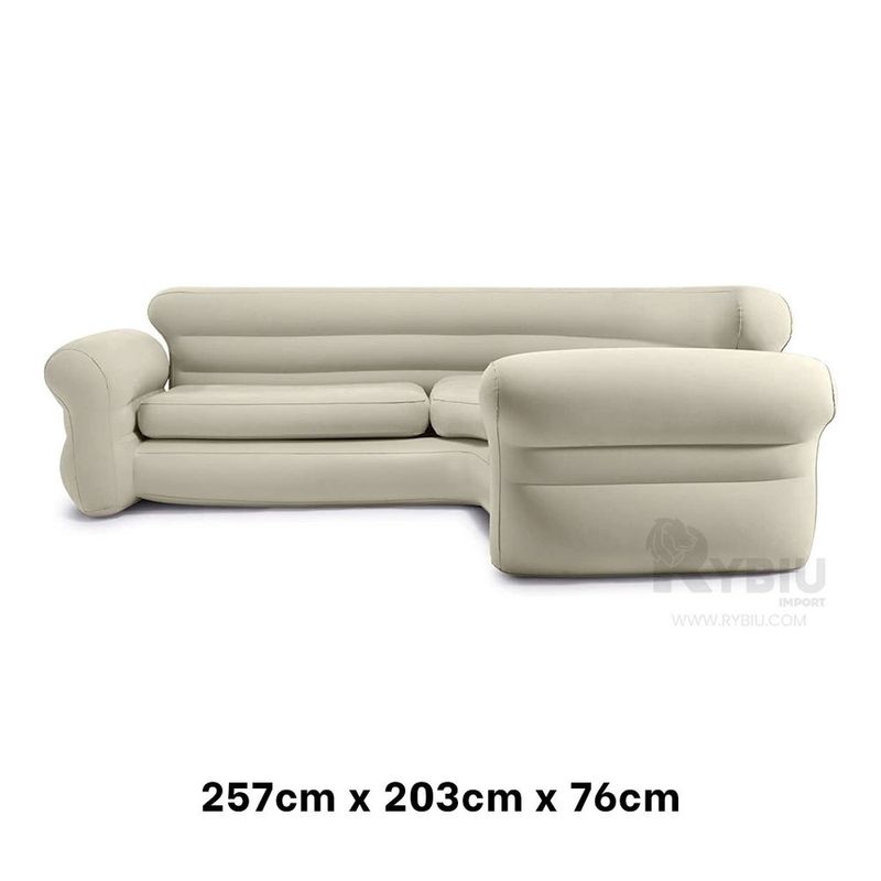 Suave Sofa Hinchable de Color Verde. RYBIU IMPORT