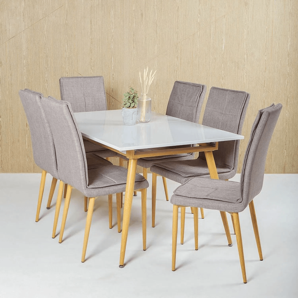 Juego De Comedor 4 Sillas Mesa Rectangular - Soy Hogar Muebles