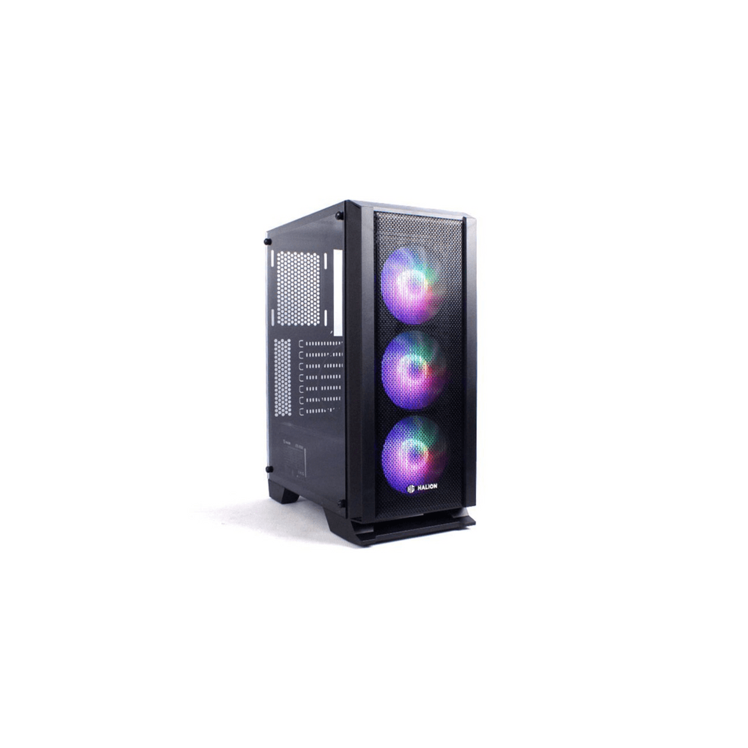 Case Gamer Halion Cross R13 450w Rgb Led Vidrio Templado I Oechsle