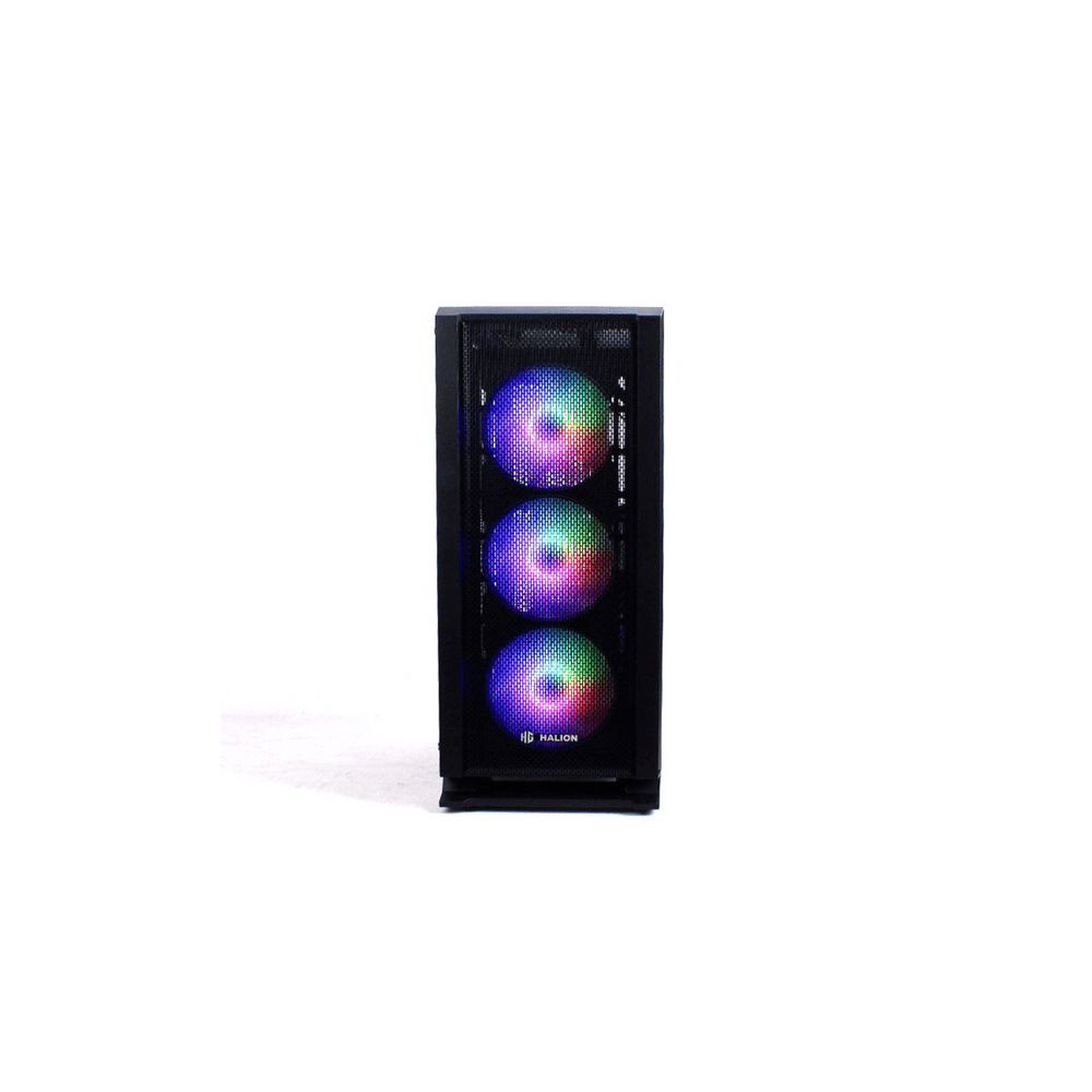 Case Gamer Halion Cross R13 450w Rgb Led Vidrio Templado I Oechsle