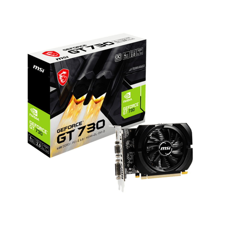 Tarjeta De Video Msi Nvidia Geforce Gt 730, 4gb Ddr3 64-bit