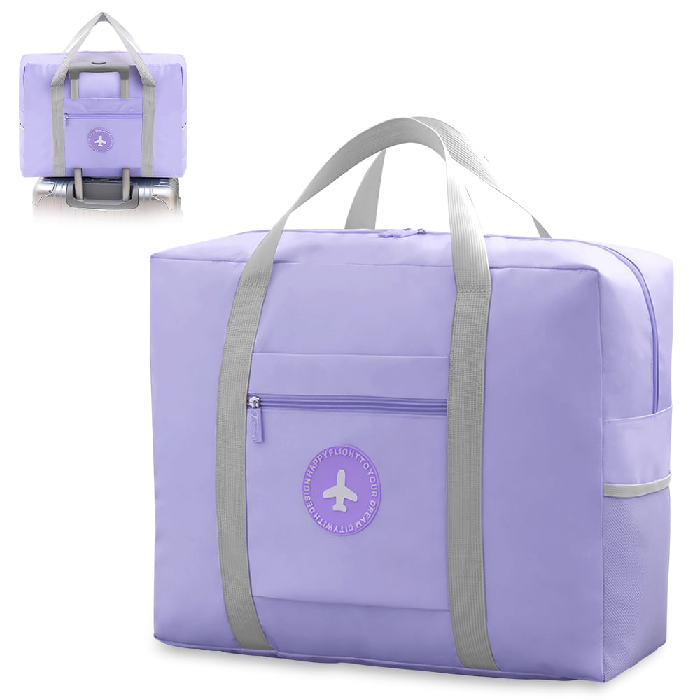 Bolso de Viaje Deportivo Gimnasio Playero Cartera Impermeable Y21 Lila