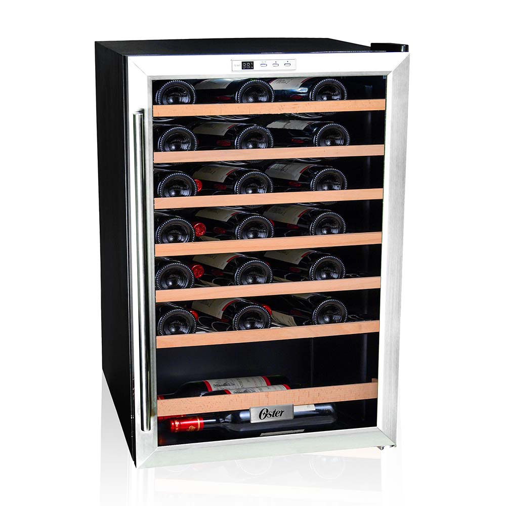 Vinera Oster con puerta OS-PWCC48DB 48 Botellas - Negro