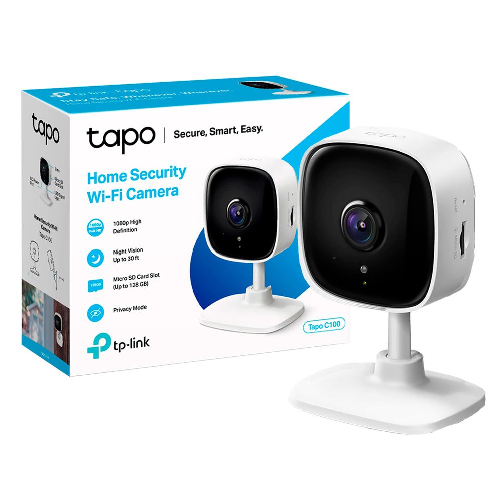 Cámara de Vigilancia Wi Fi Tp Link Tapo C100 1080P Fhd