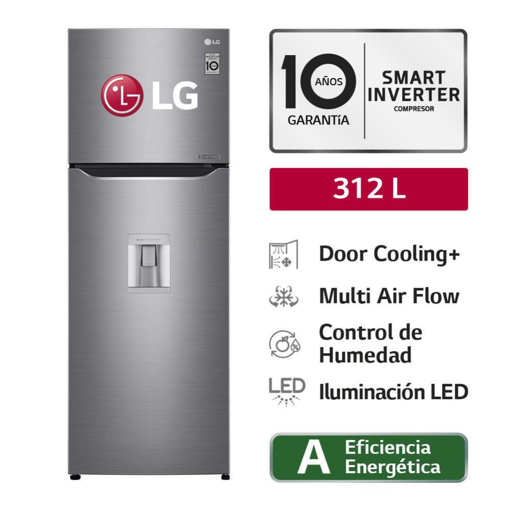 Refrigeradora LG Top Freezer GT32WPPDC 312L Plateada