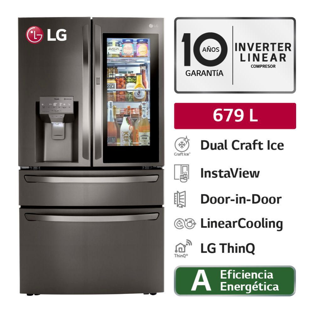 Refrigeradora LG French Door LM85SXD 679L Negro