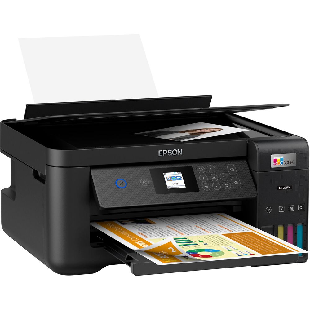 Impresora Multifuncional Tinta Continua Epson Ecotank Et 2850 Wireless  Color sin Cartucho Negro I Oechsle - Oechsle