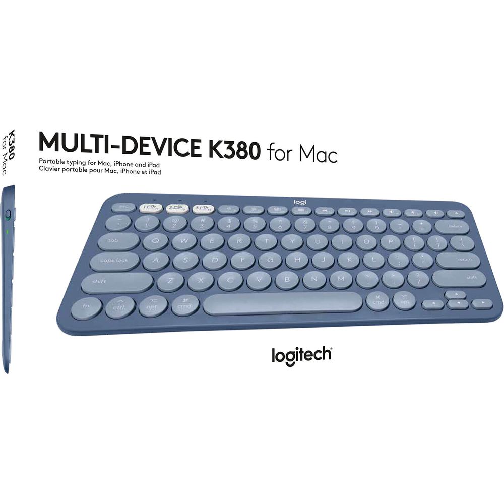 Teclado Bluetooth Logitech K380 Multi Device para Mac Arándano