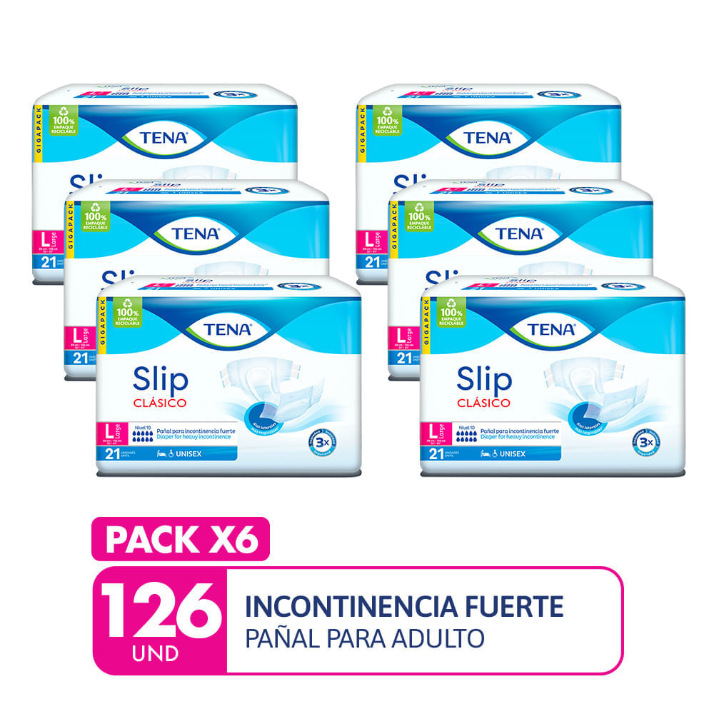 Pañal para Adulto TENA Slip Ultra Incontinencia Fuerte Talla S