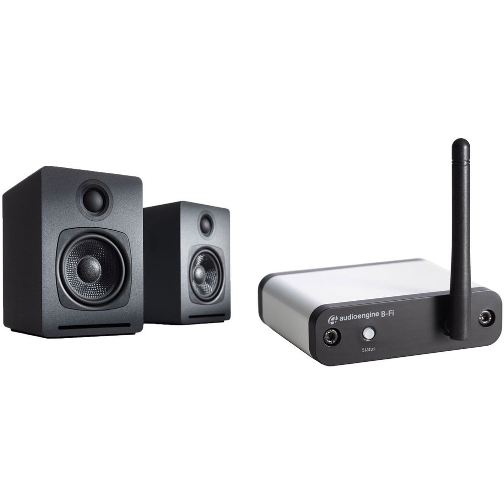 Kit de Sistema de Altavoces Inalámbrico Audioengine A1 Mr y Streamer Audio B Fi