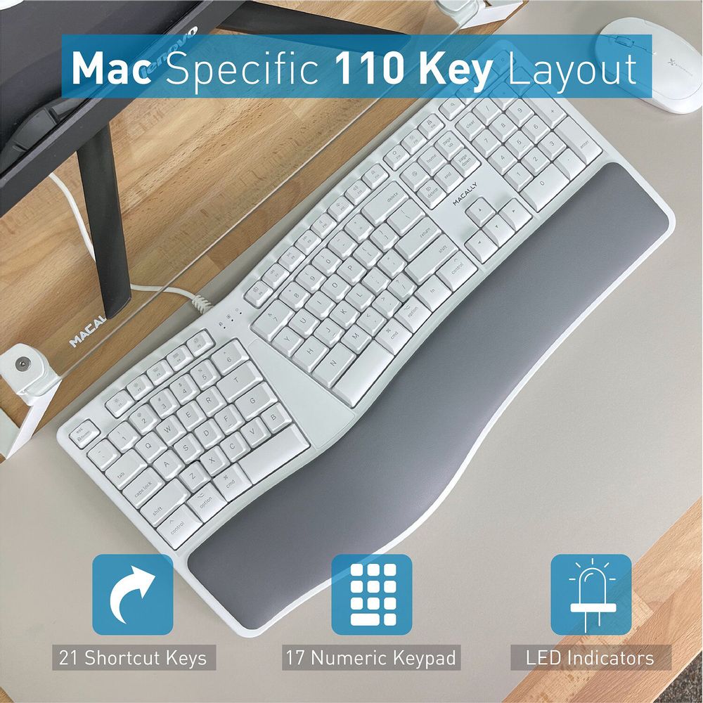 Teclado ergonomico para mac new arrivals