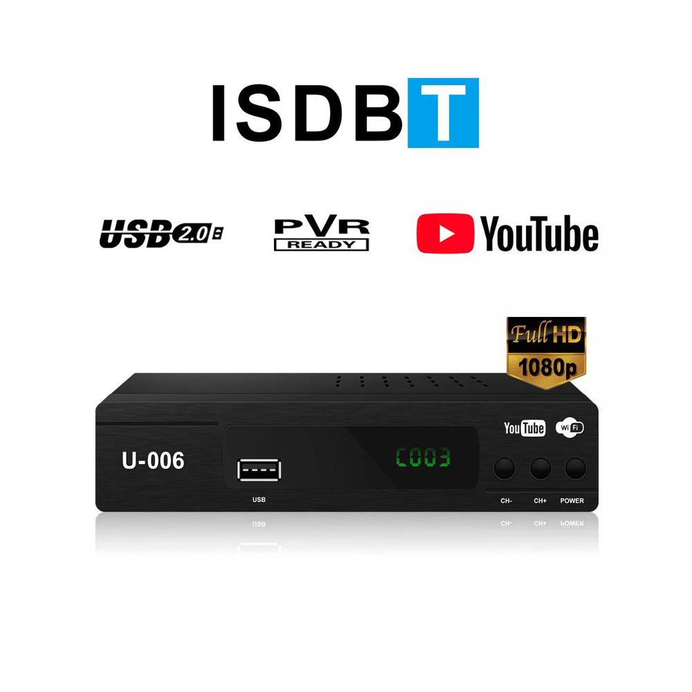 Decodificador de TV Digital de TV y Youtube