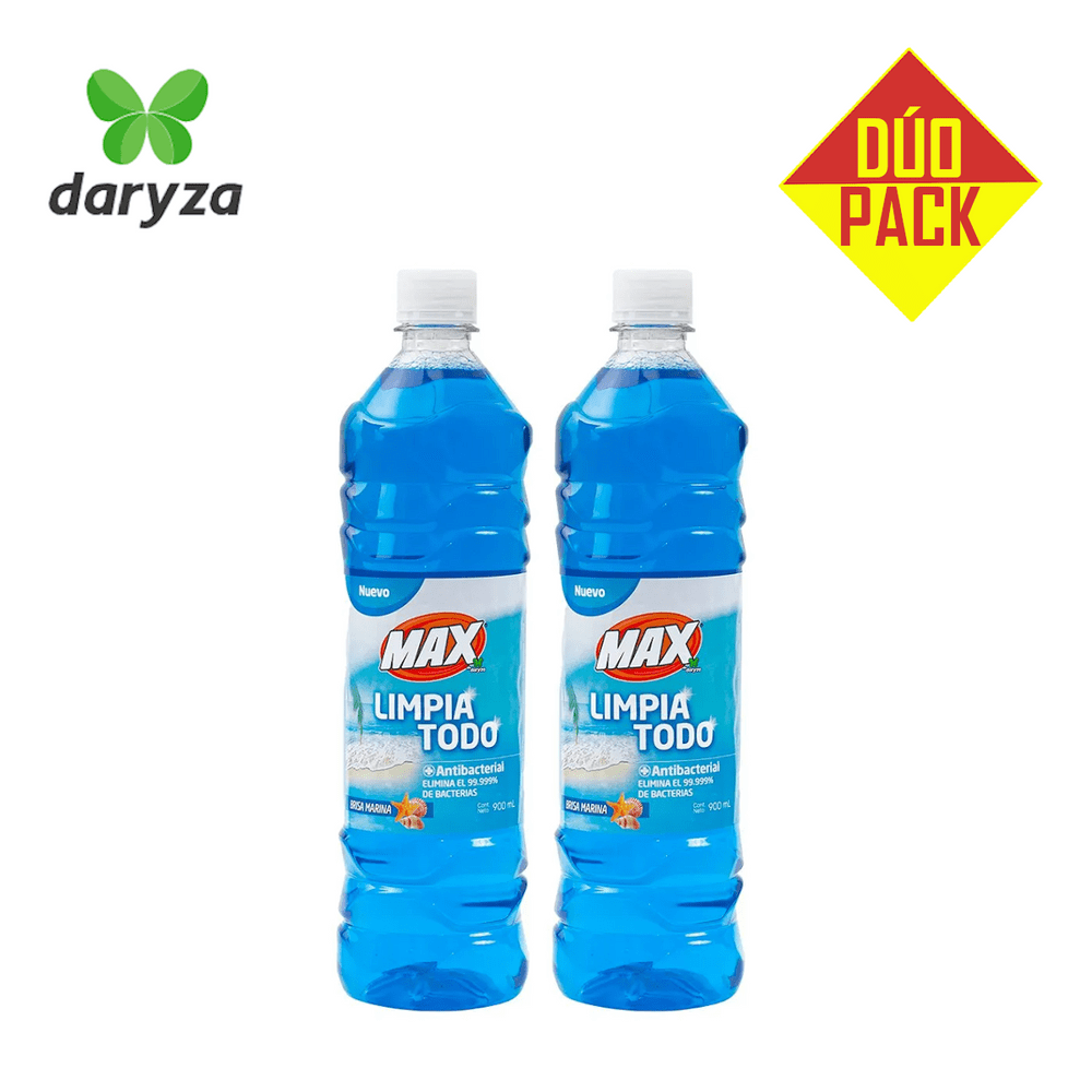 Limpiatodo Antibacterial Daryza Max Brisa Marina 900ml Dúo Pack