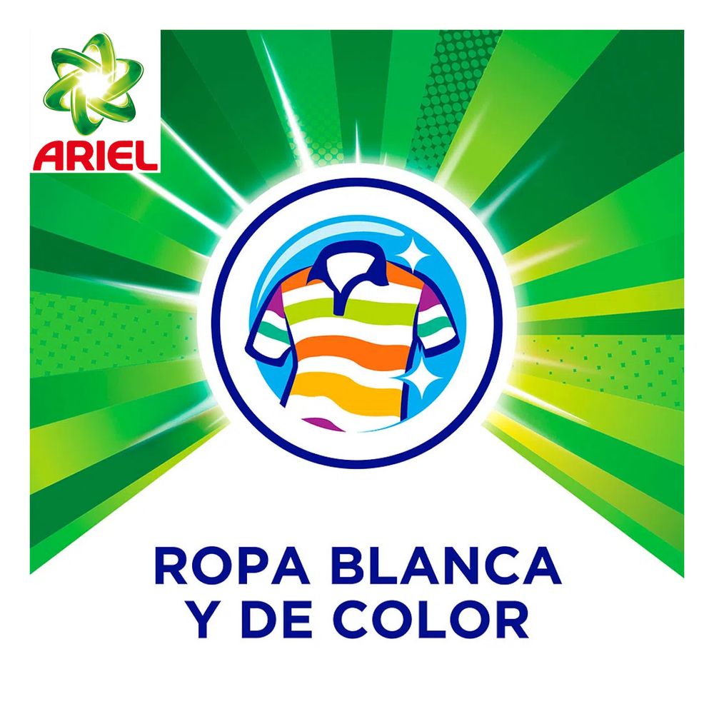 Comprar Detergente Líquido Ariel Doble Poder Concentrado Para Lavar Ropa  Blanca Y De Color - 1,2Lt